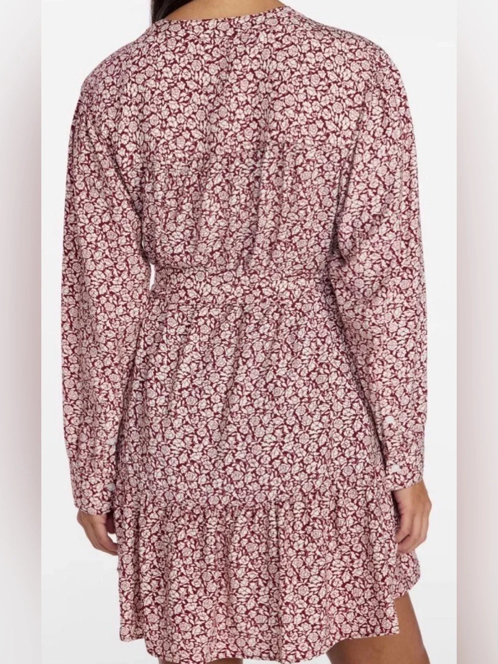 Time & Tru Lightweight Long Sleeve Relaxed Fit Mini Summer Dress Size Large NWT